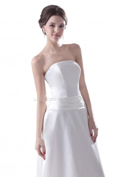 A-line Strapless Floor-Length Wedding Dresses WD010013