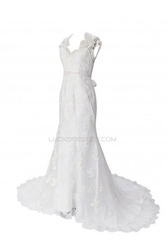 Trumpet/Mermaid Chapel Train Lace Wedding Dresses WD010029