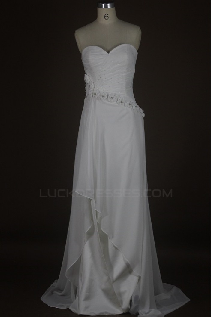 Sheath/Column Sweetheart Bridal Wedding Dresses WD010102