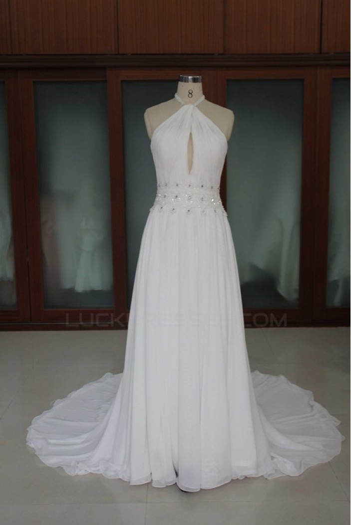 Sheath/Column Chiffon Bridal Wedding Dresses WD010106