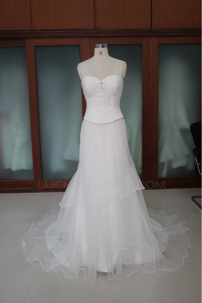 Sheath/Column Sweetheart Bridal Wedding Dresses WD010108