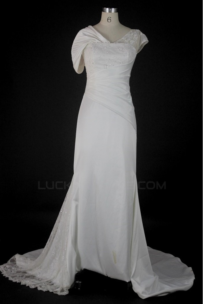 Sheath/Column Bridal Wedding Dresses WD010130