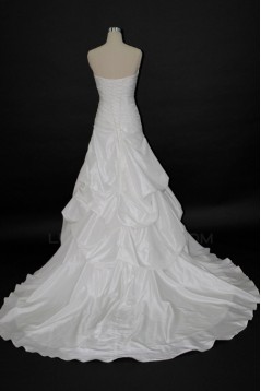 Elegant A-line Strapless Bridal Wedding Dresses WD010142