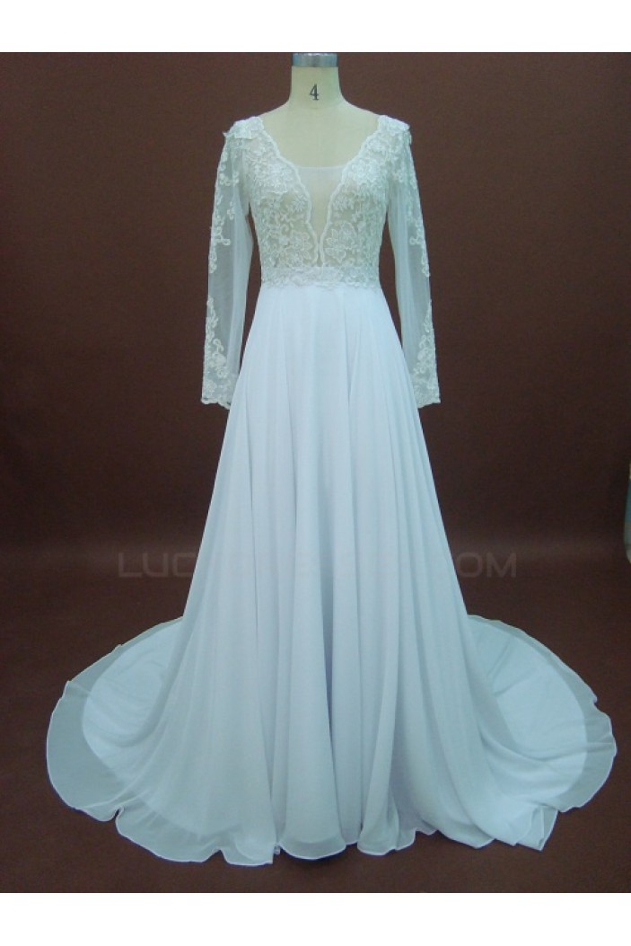 affordable-a-line-long-sleeves-lace-bridal-wedding-dresses-wd010152