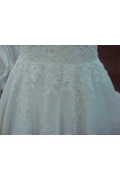 A-line Sweetheart Chapel Train Lace Bridal Wedding Dresses WD010163