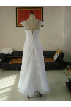 A-line Floor Length Chiffon Bridal Wedding Dresses WD010182