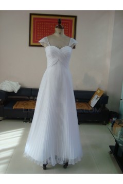 A-line Floor Length Chiffon Bridal Wedding Dresses WD010182