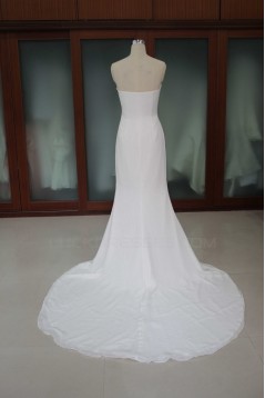 Trumpet/Mermaid Court Train Bridal Wedding Dresses WD010187