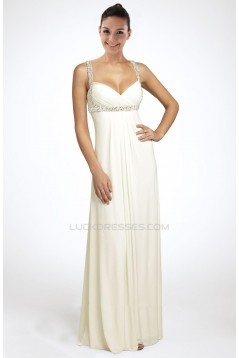 Sheath/Column Beaded Chiffon Bridal Wedding Dress WD010235