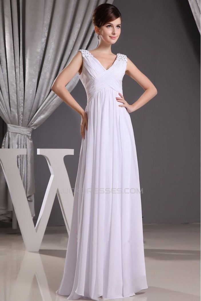 Sheath/Column Floor Length Beaded Straps Bridal Wedding Dress WD010244