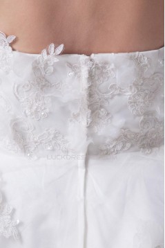 Short/Mini Applique Tulle Bridal Wedding Dress WD010252