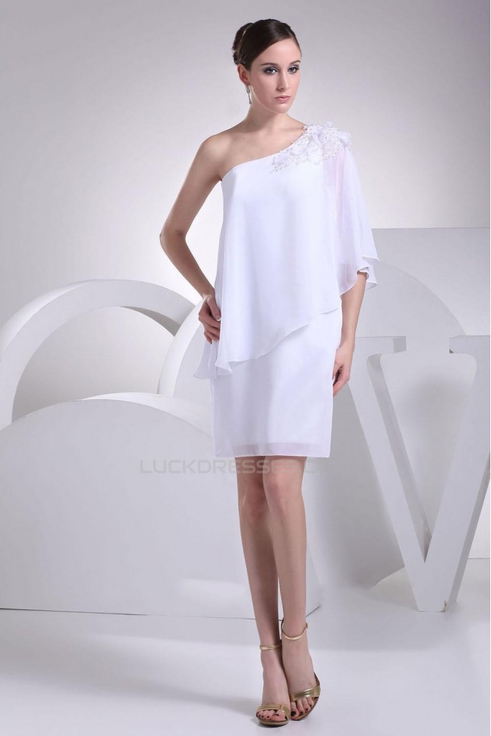 Short/Mini One Shoulder Bridal Gown WD010256