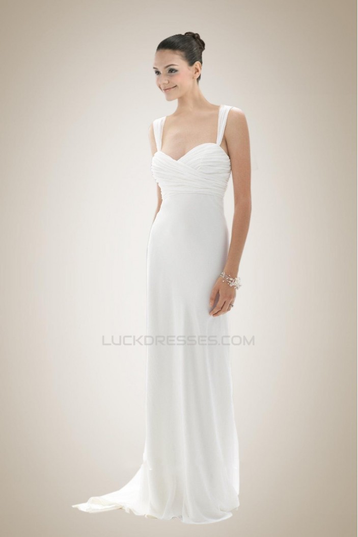 Sheath/Column Chiffon Bridal Gown WD010265