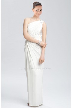 Sheath/Column One Shoulder Bridal Wedding Dresses WD010285