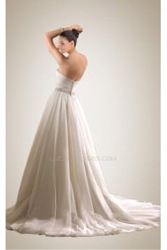 A-line Sweetheart Beaded Bridal Wedding Dresses WD010299