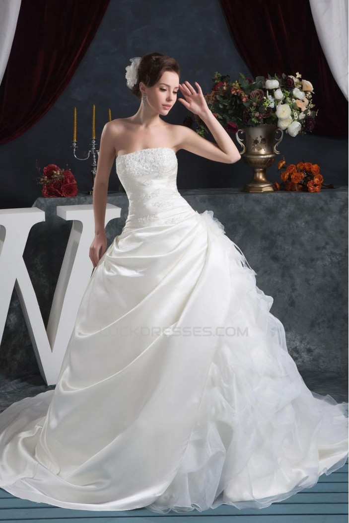 Ball Gown Strapless Bridal Wedding Dresses WD010304