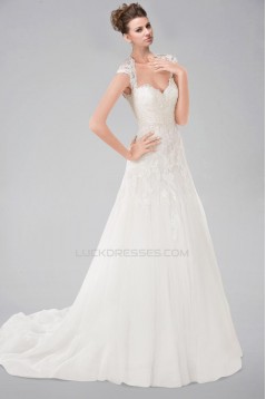 A-line Sweetheart Straps Lace Bridal Wedding Dresses WD010347