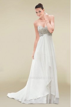 A-Line Sweetheart Beaded Chiffon Bridal Wedding Dresses WD010362