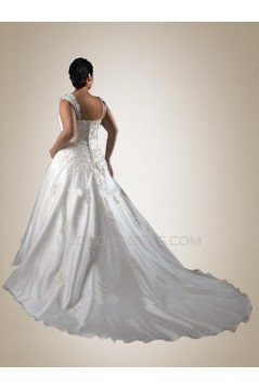 A-line Straps Lace Plus Sizes Bridal Wedding Dresses WD010367