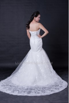 Trumpet/Mermaid Sweetheart Lace Bridal Wedding Dresses WD010385