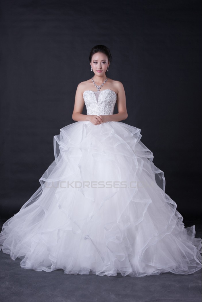 Ball Gown Sweetheart Beaded Bridal Wedding Dresses WD010389