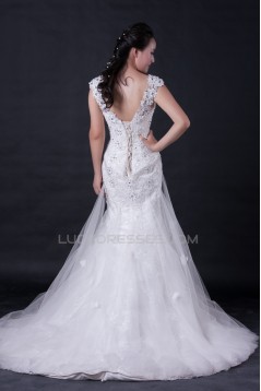 Trumpet/Mermaid Beaded Lace Bridal Wedding Dresses WD010396