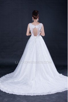 A-line Beaded Lace Bridal Wedding Dresses WD010409