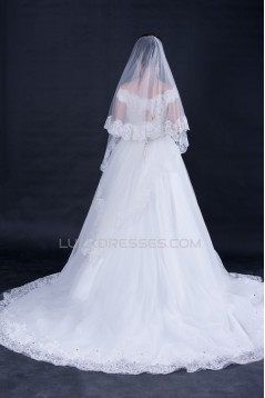 Ball Gown Off the Shoulder Beaded Lace Bridal Wedding Dresses WD010410