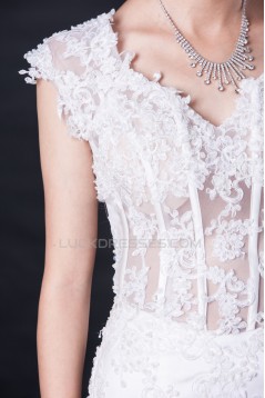 Trumpet/Mermaid Lace Bridal Wedding Dresses WD010416