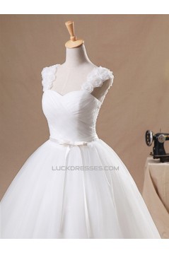 Ball Gown Straps Sleeveless Bridal Gown Wedding Dress WD010437