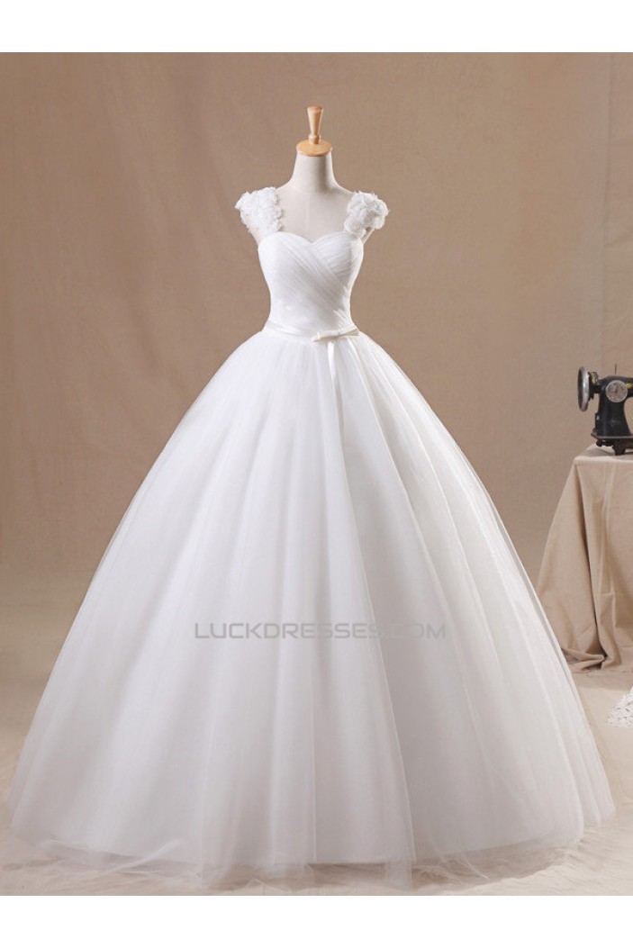 Ball Gown Straps Sleeveless Bridal Gown Wedding Dress WD010437