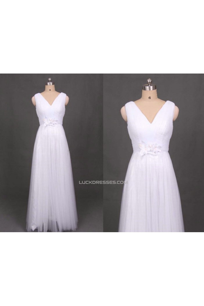 A-line V-neck Straps Bridal Gown Wedding Dress WD010439