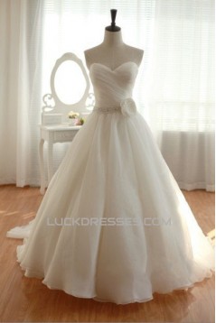 Ball Gown Sweetheart Beaded Bridal Gown Wedding Dress WD010444