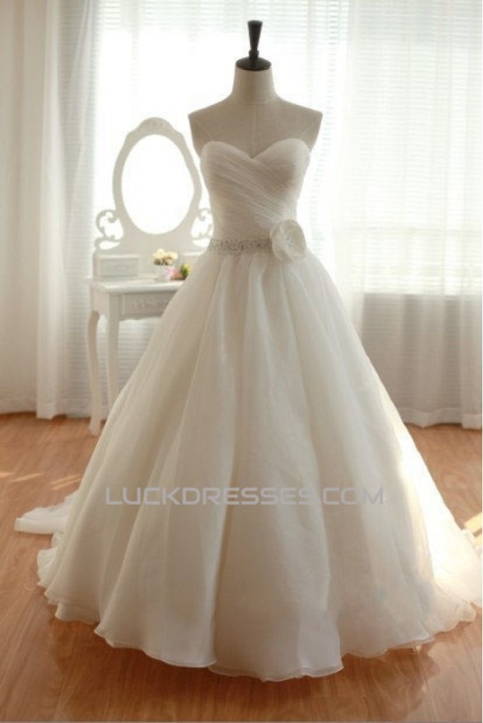 Ball Gown Sweetheart Beaded Bridal Gown Wedding Dress WD010444