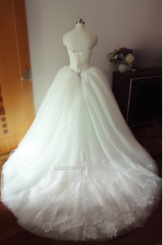 Ball Gown Strapless Bridal Gown Wedding Dress WD010454