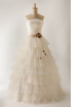 Ball Gown Strapless Bridal Gown Wedding Dress WD010456