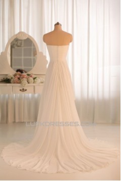 A-line Sweetheart Chiffon Bridal Gown Wedding Dress WD010464