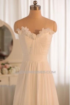 A-line Sweetheart Chiffon Bridal Gown Wedding Dress WD010464