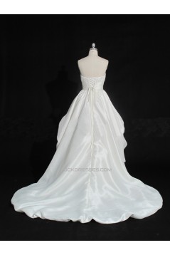 High Low Bowknot Bridal Gown Wedding Dress WD010474