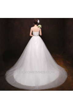 Ball Gown Straps Beaded Bridal Gown Wedding Dress WD010499