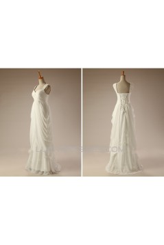 Sheath/Column Straps Chiffon Bridal Wedding Dresses WD010503