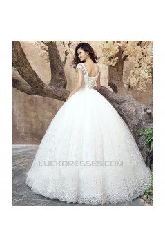 Ball Gown Beaded Lace Bridal Wedding Dresses WD010509