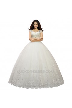 Ball Gown Beaded Lace Bridal Wedding Dresses WD010509