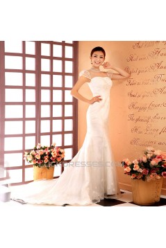 Trumpet/Mermaid Beaded Lace Bridal Wedding Dresses WD010514