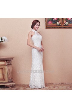 Trumpet/Mermaid Halter Lace Bridal Wedding Dresses WD010515