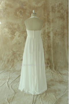 Sheath/Column Halter Maternity Bridal Wedding Dresses WD010531