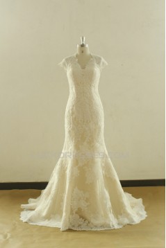 Trumpet/Mermaid Lace Bridal Wedding Dresses WD010536