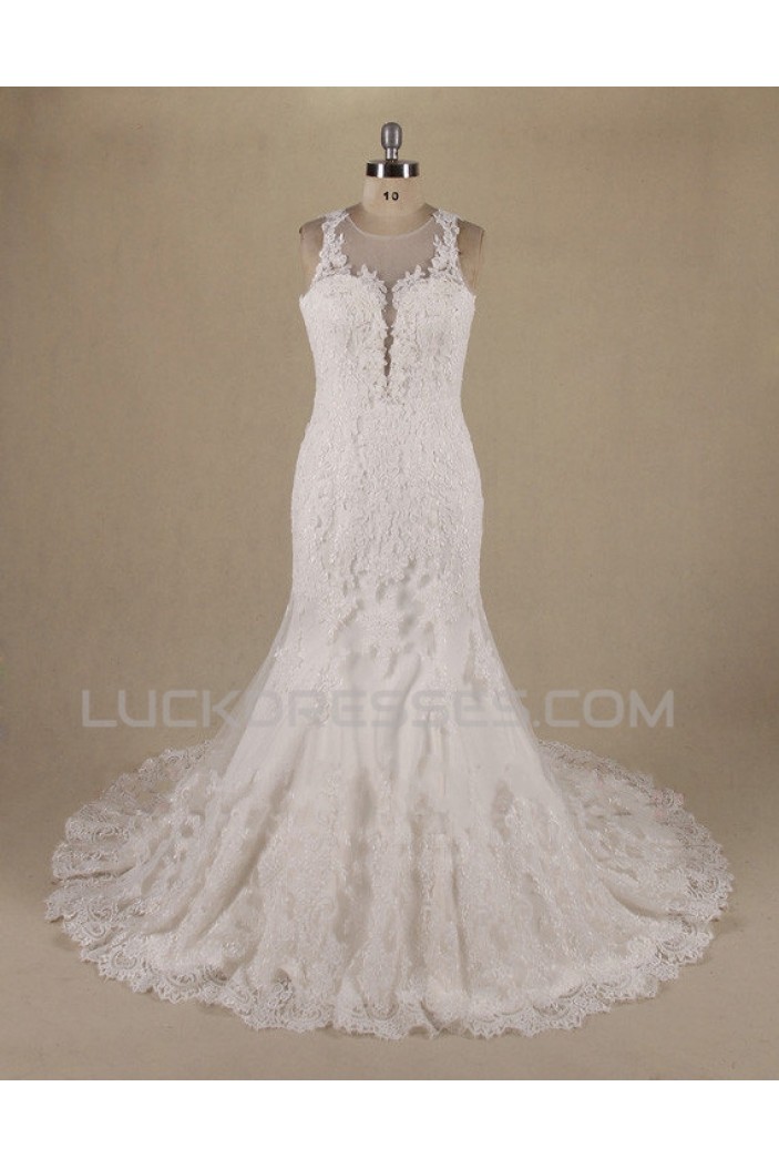 Trumpet/Mermaid Lace Bridal Wedding Dresses WD010552