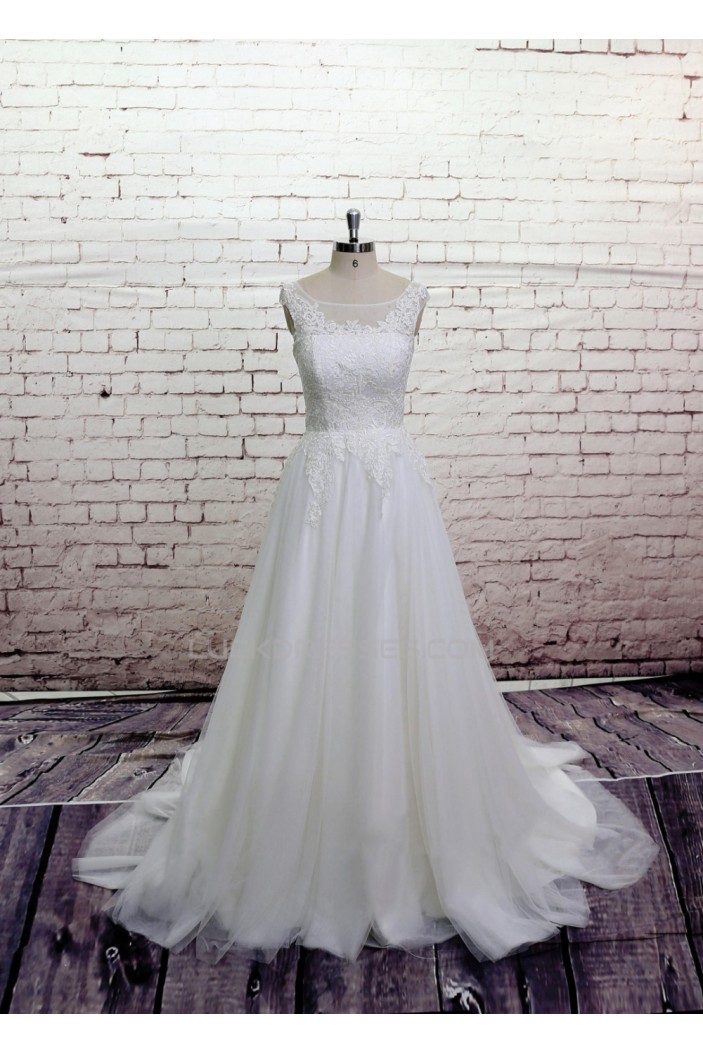 A-line Lace Bridal Wedding Dresses WD010629