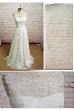 A-line Lace Bridal Wedding Dresses WD010647